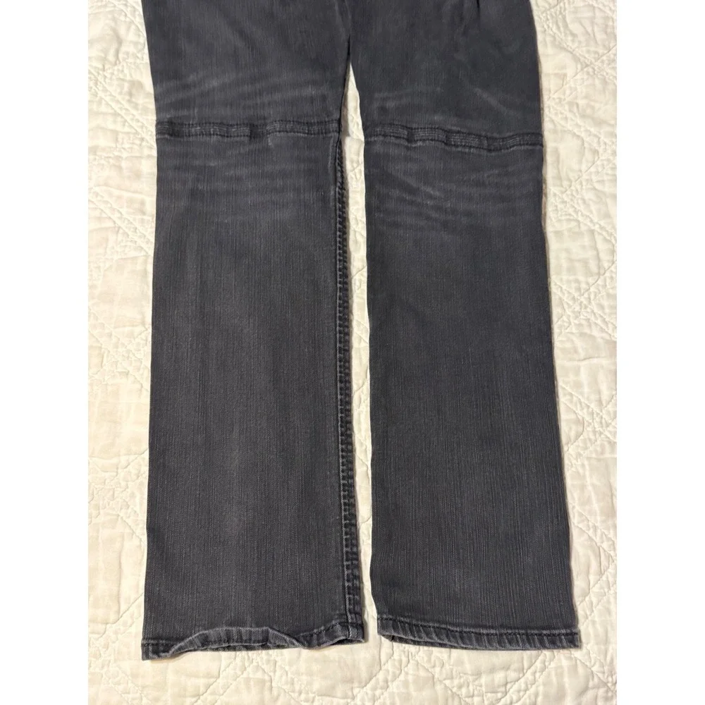 True Religion Geno Relaxed Slim Moto Jeans Charcoal Gray Size 31